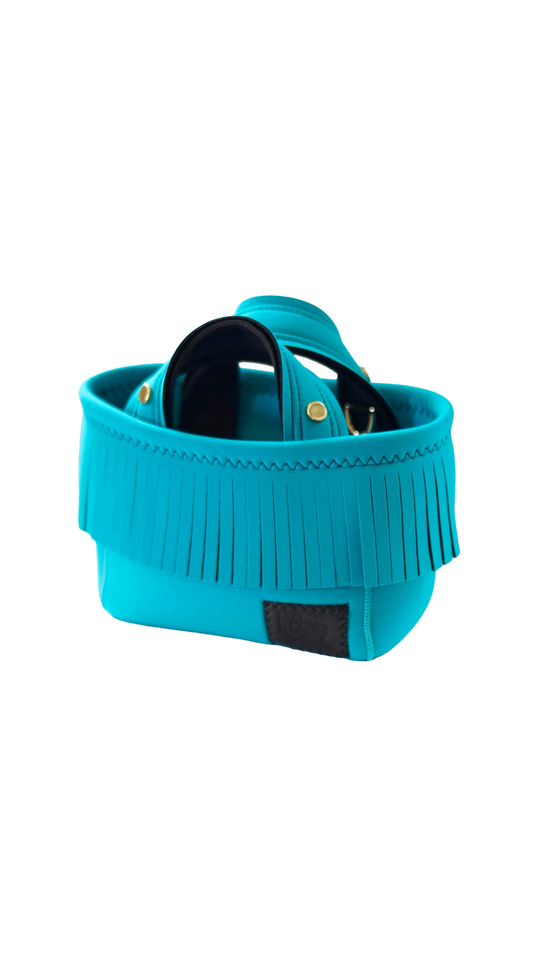 Mini Fringe Totebag – Aqua Blue