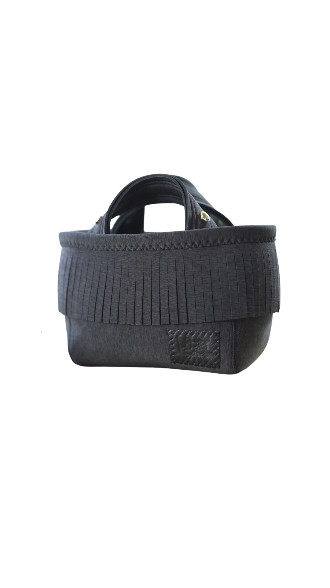 Pre-Order｜Mini Fringe Totebag – Ash Black