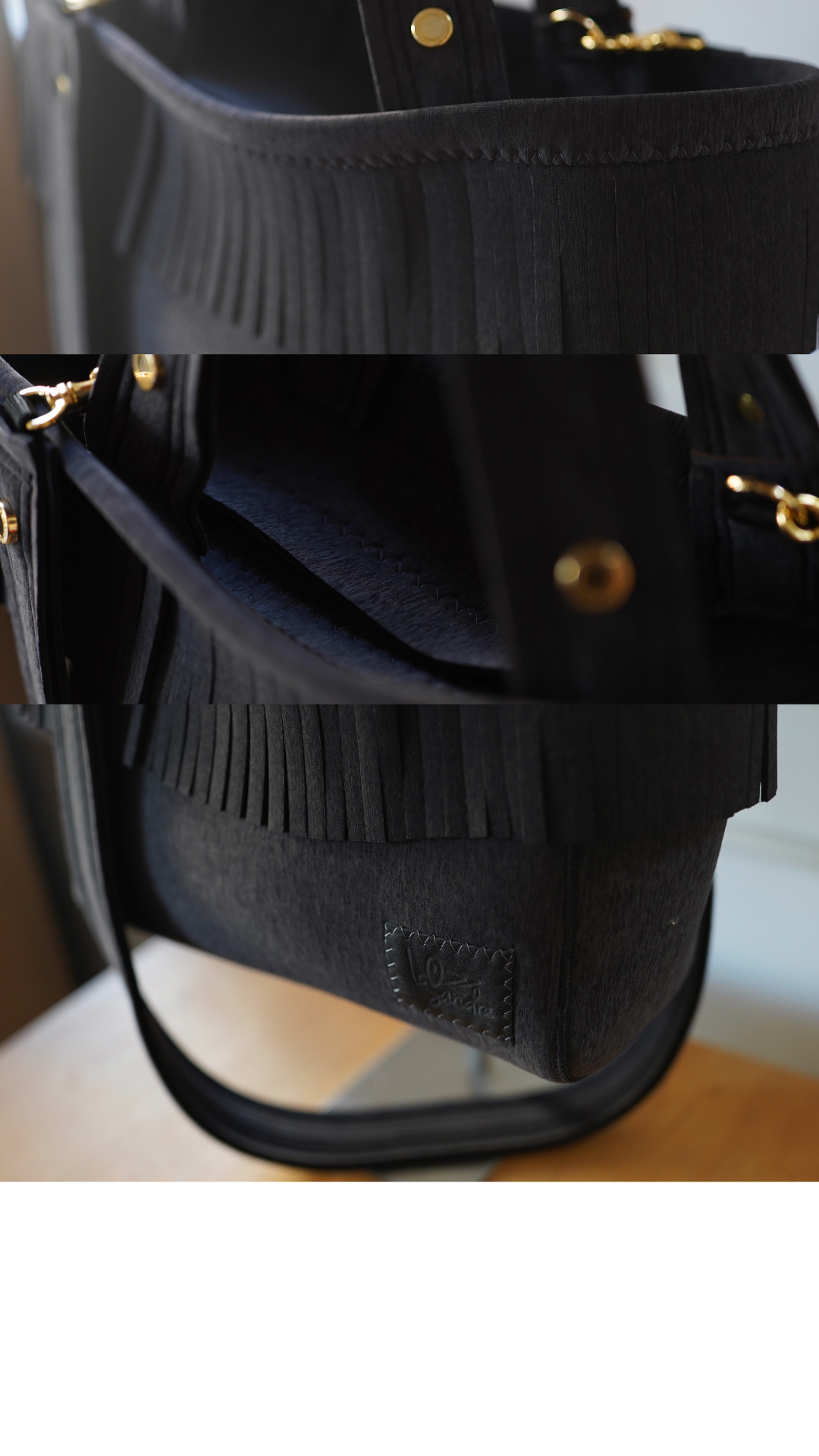 Pre-Order｜Fringe Totebag – Ash Black