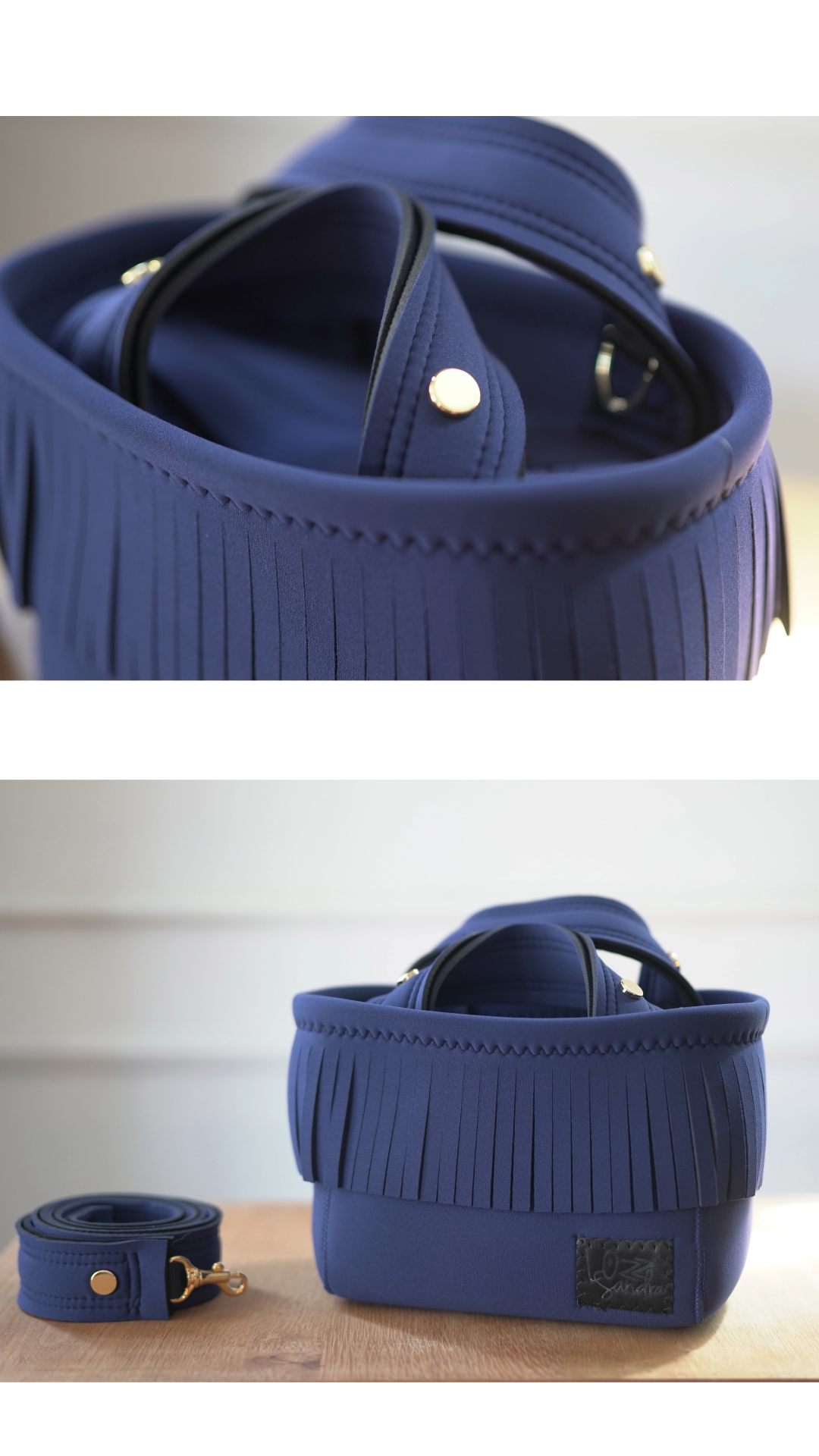 Pre-Order｜Mini Fringe Totebag – Navy