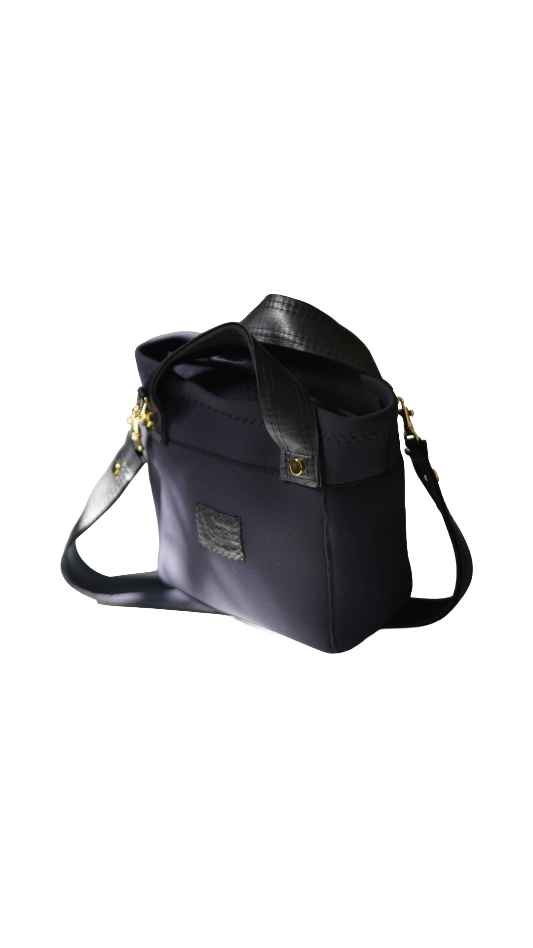 Pre-Order｜Tall Tote Bag – Leather Series / Black × Gold