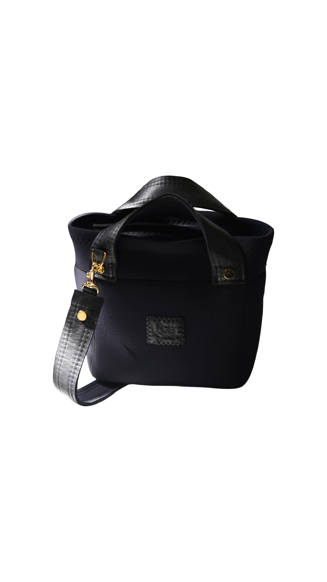 Pre-Order｜Tall Tote Bag – Leather Series / Black × Gold