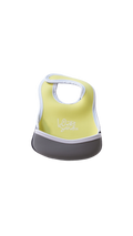 Pre-Order｜Baby Bib – Yellow × Grey