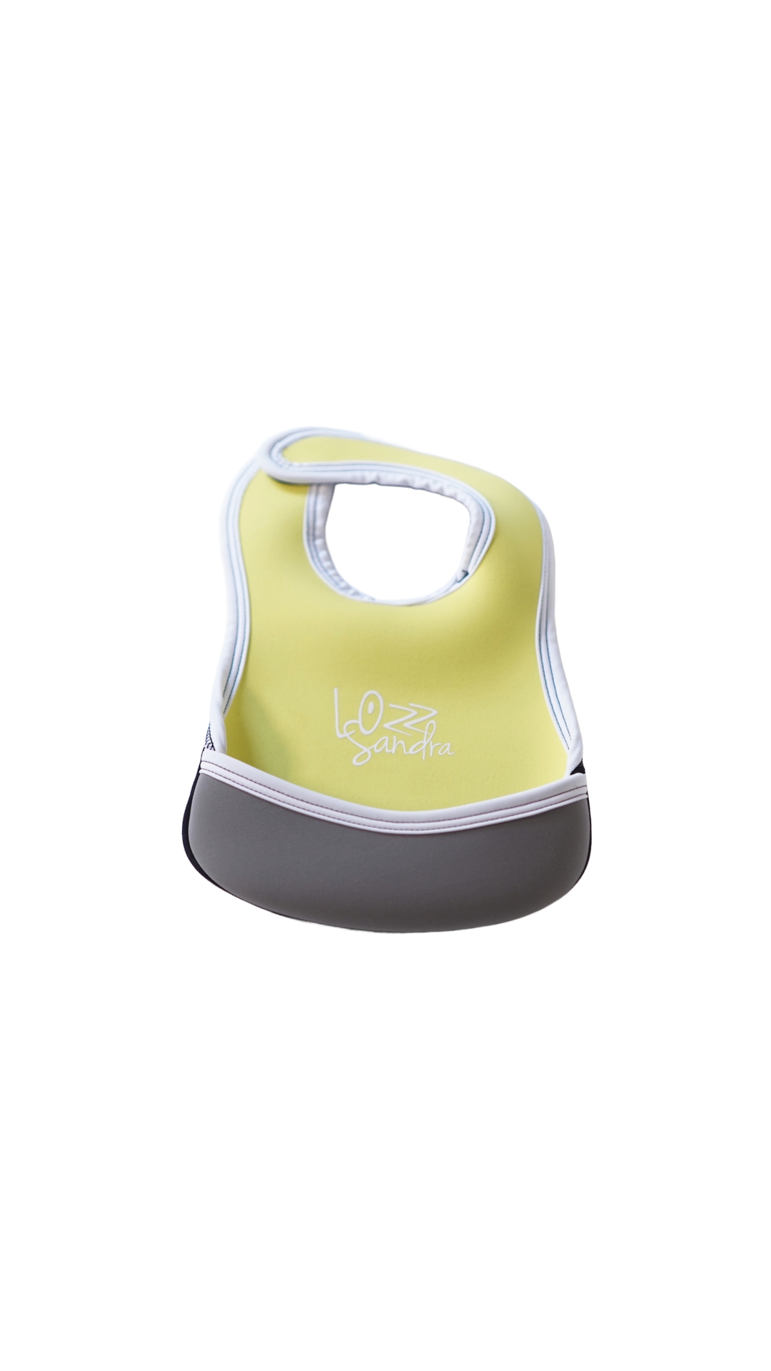 Pre-Order｜Baby Bib – Yellow × Grey