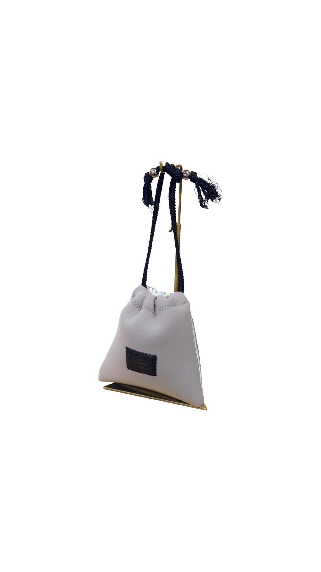 Long Hand Pouch – Grey & Silver Leather Mix