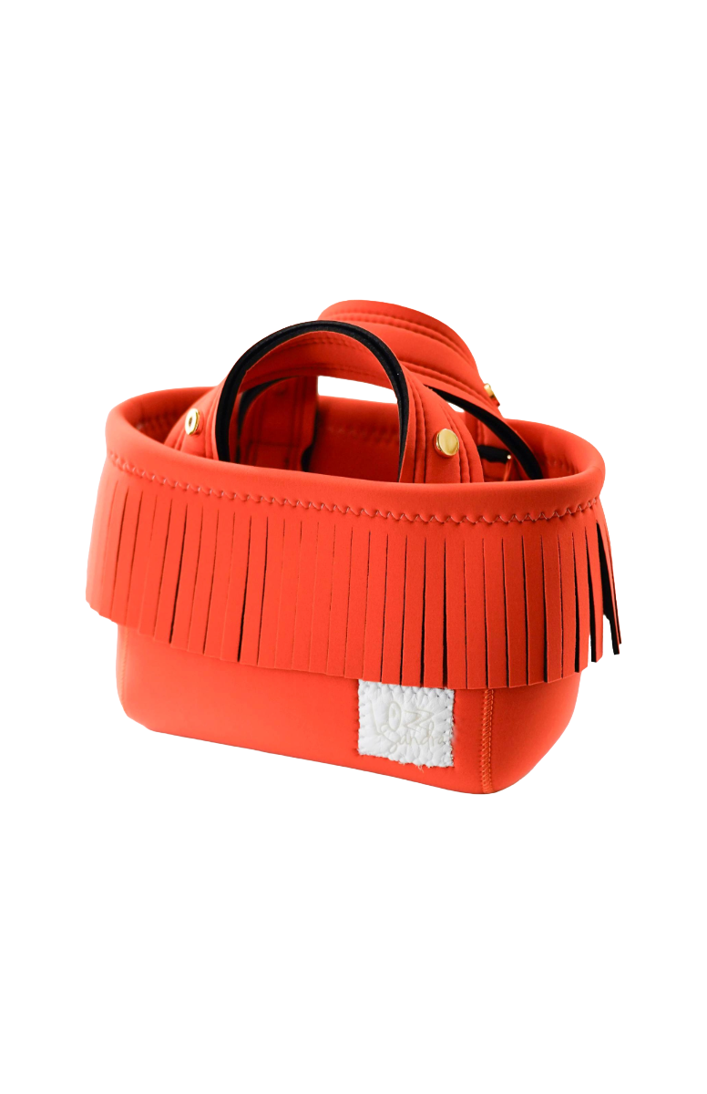 Mini Fringe Totebag – Orange