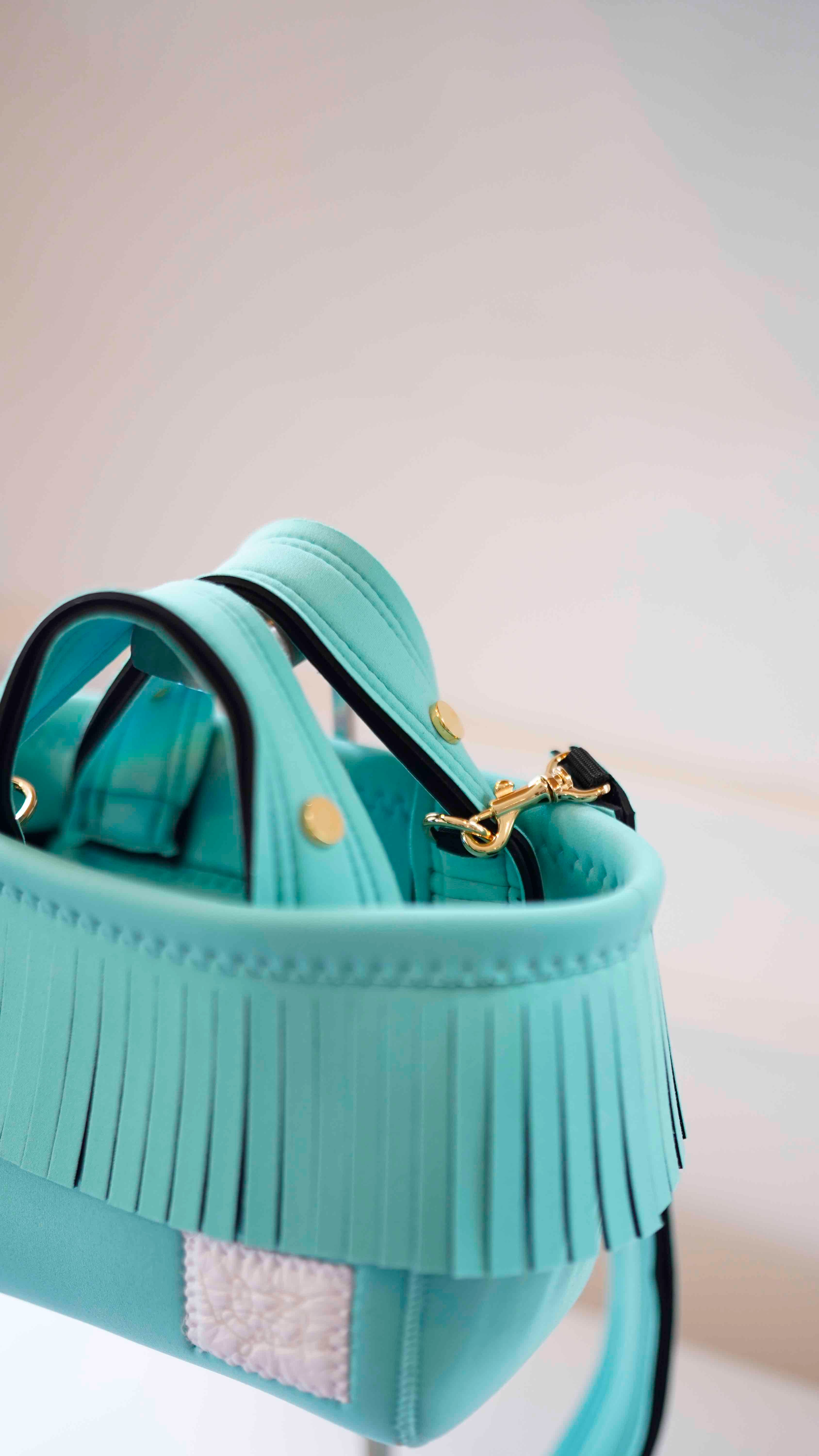 Mini Fringe Totebag – Mint