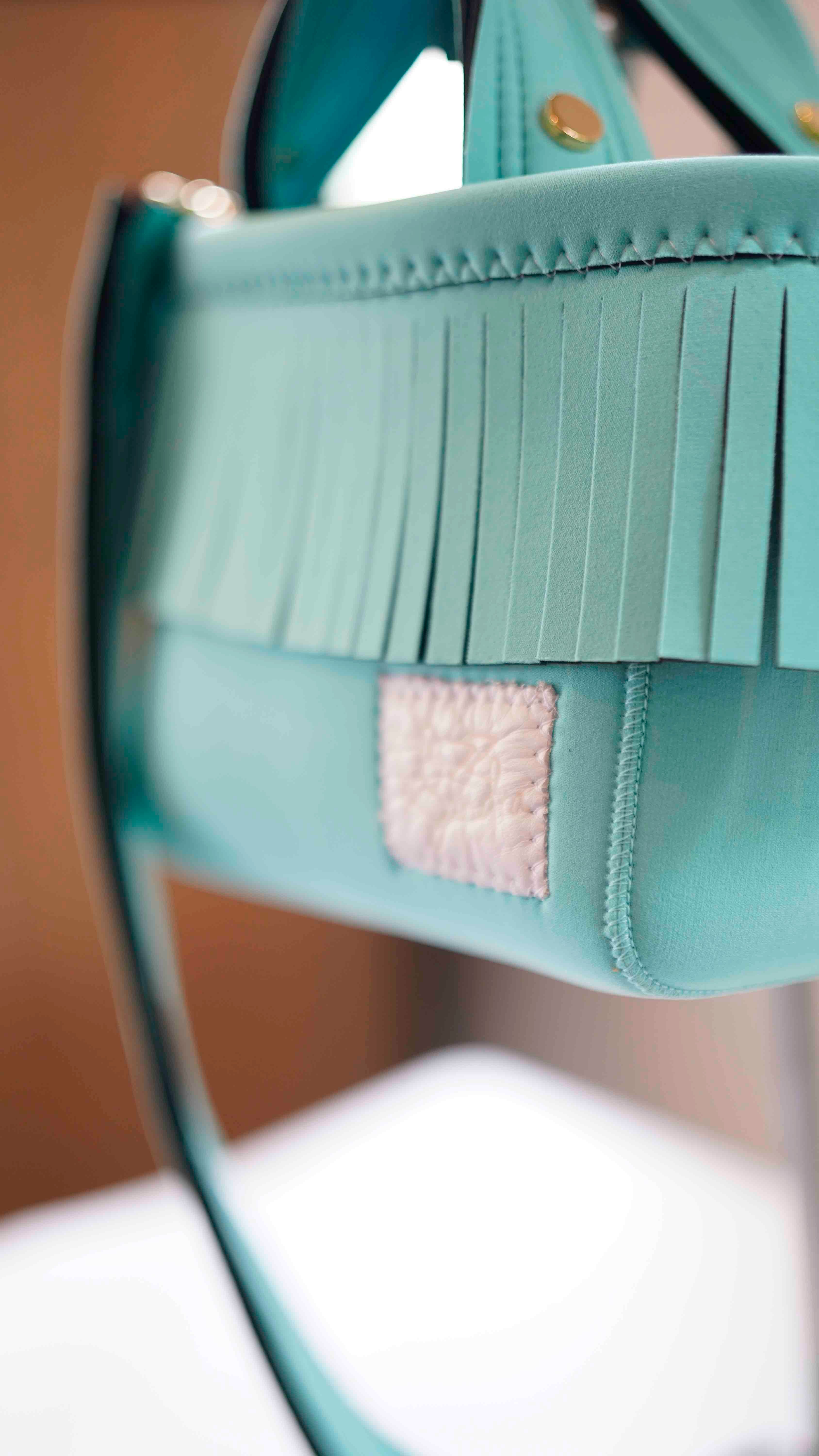 Mini Fringe Totebag – Mint