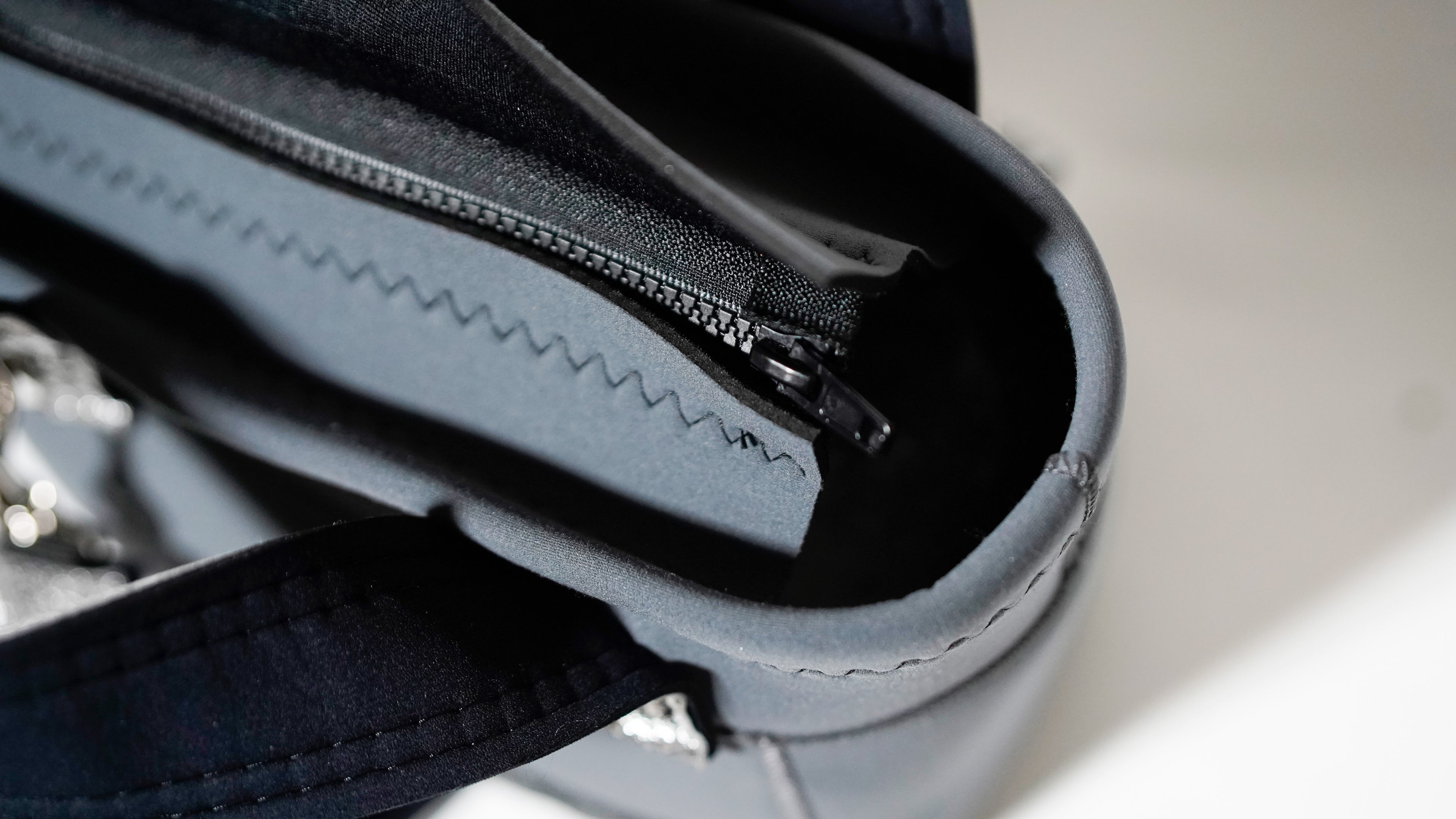 Silver Leather mix Minitotebag