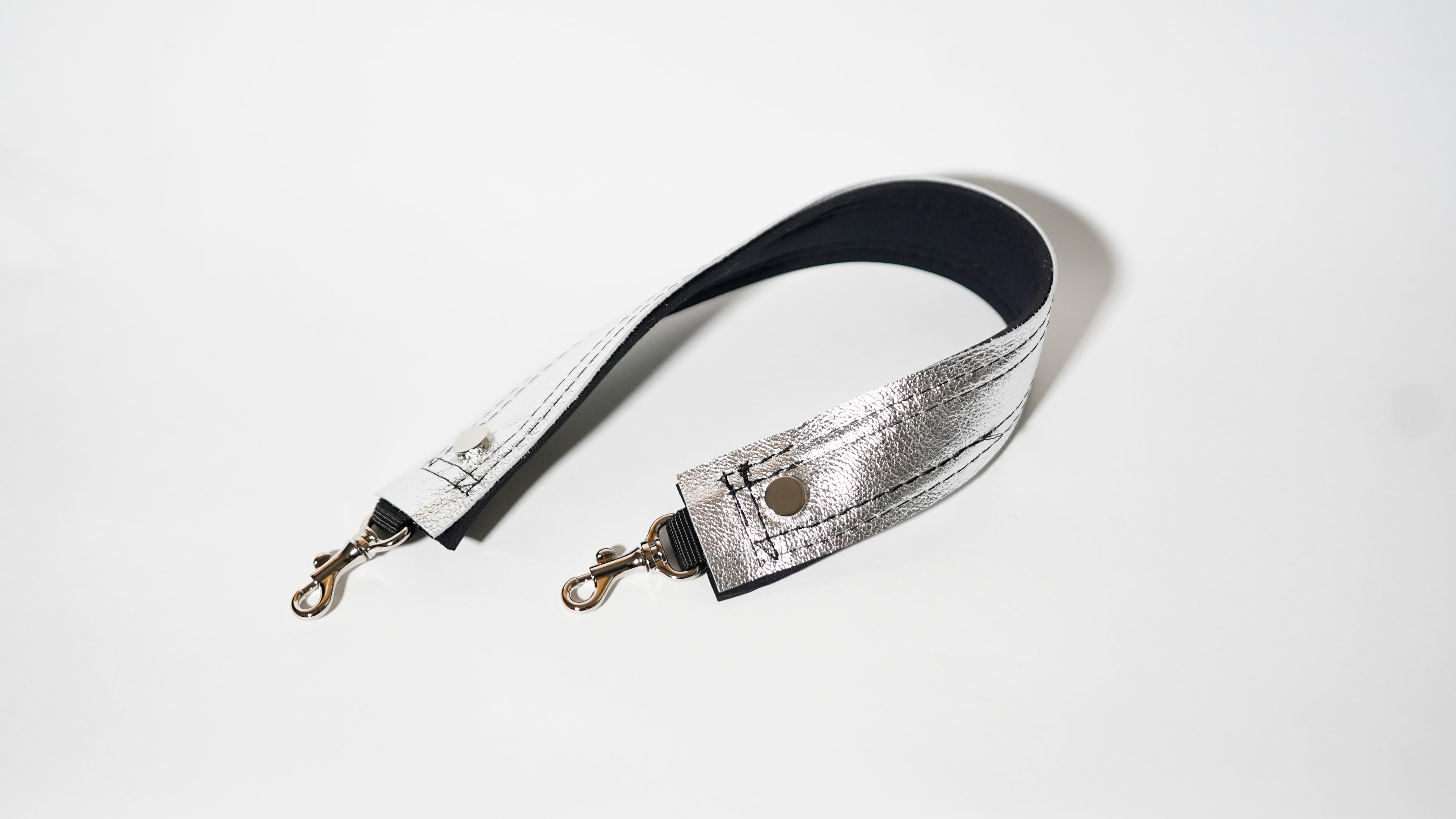 Silver Leather mix Minitotebag