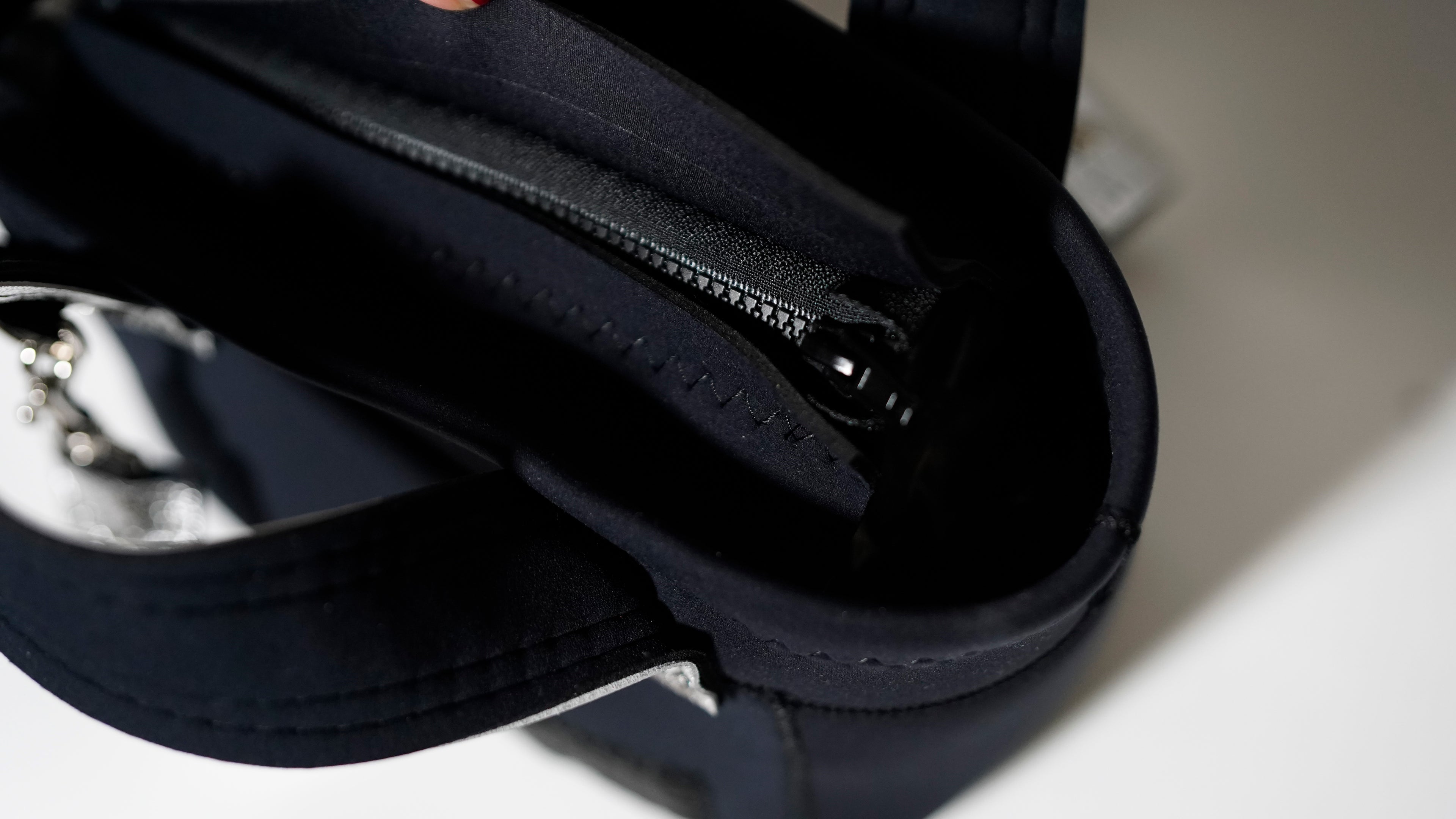 Silver Leather mix Minitotebag