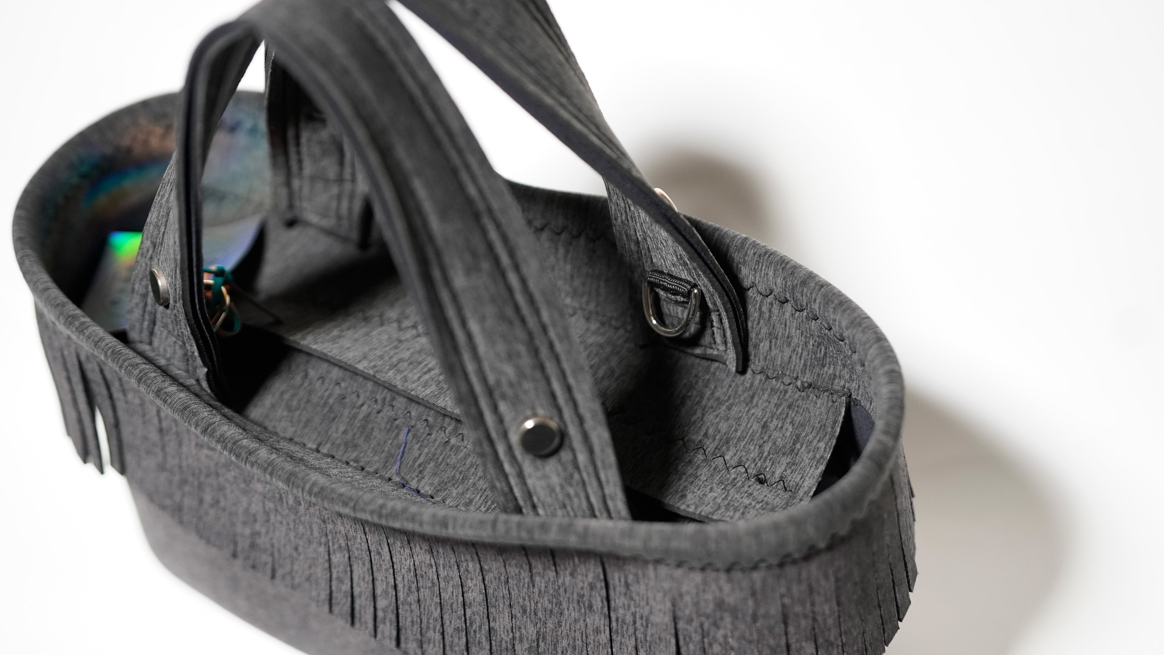 Pre-Order｜Fringe Tote Bag – Ash Black