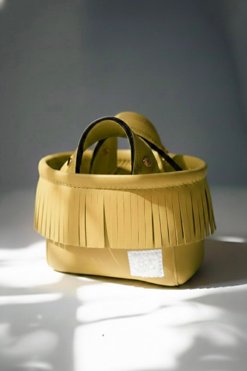 Pre-Order｜Fringe Mini Totebag – Gold Studs / 25 Colors